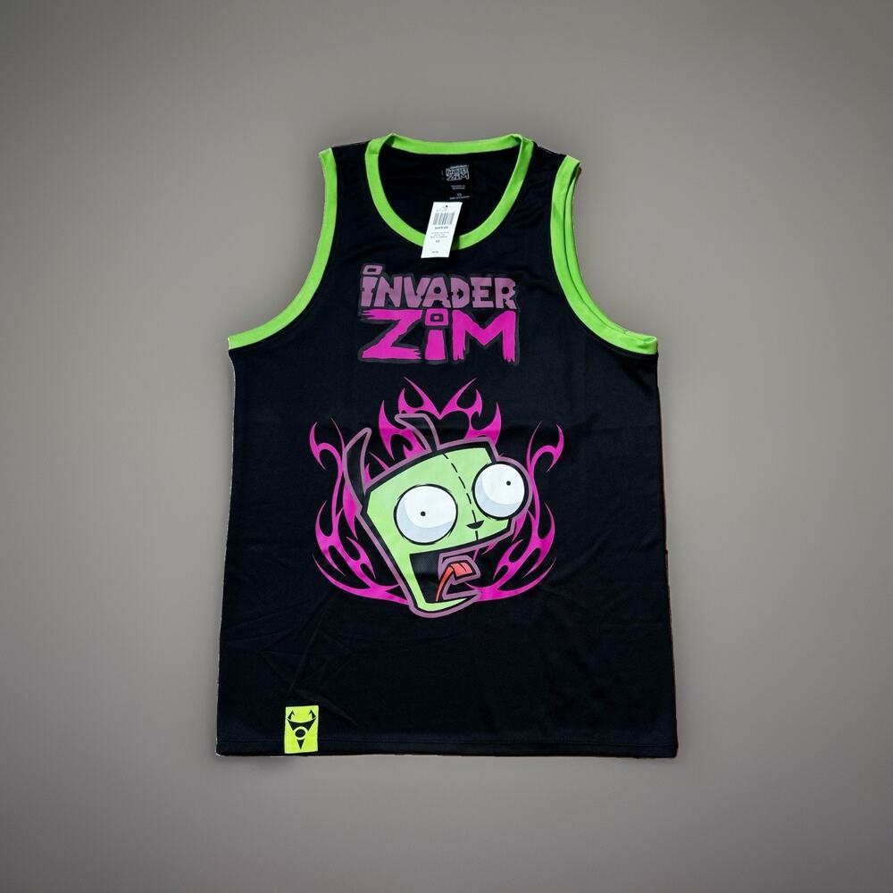Invader Zim Gir Basketball Jersey Tank 2-Sided Size X-SMALL New